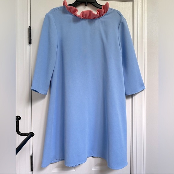 Pomader Place blue and coral dress Medium - Picture 2 of 4